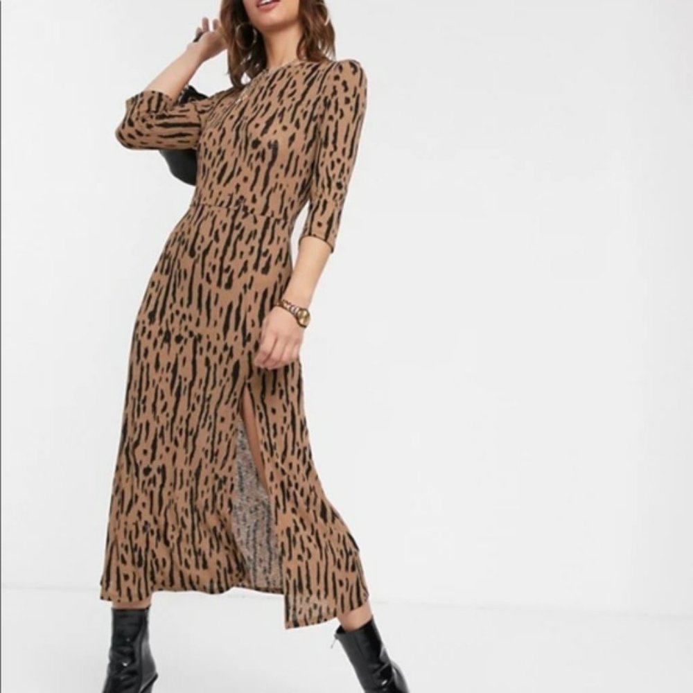 River Island Animal Print Midi Dress